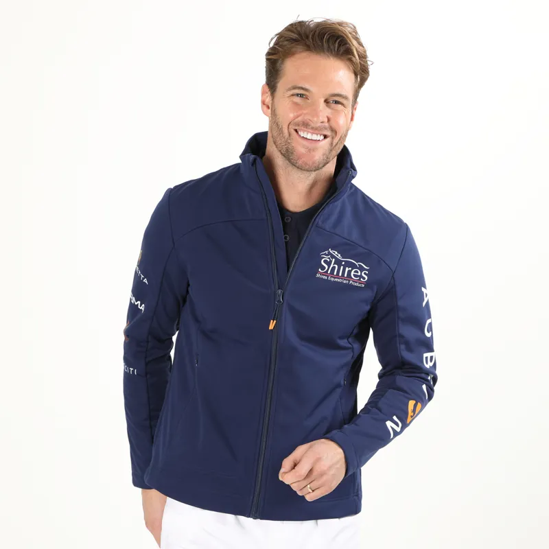 Aubrion Unisex Branded Softshell Jacket - Navy-3